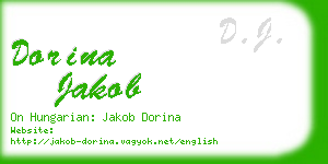 dorina jakob business card